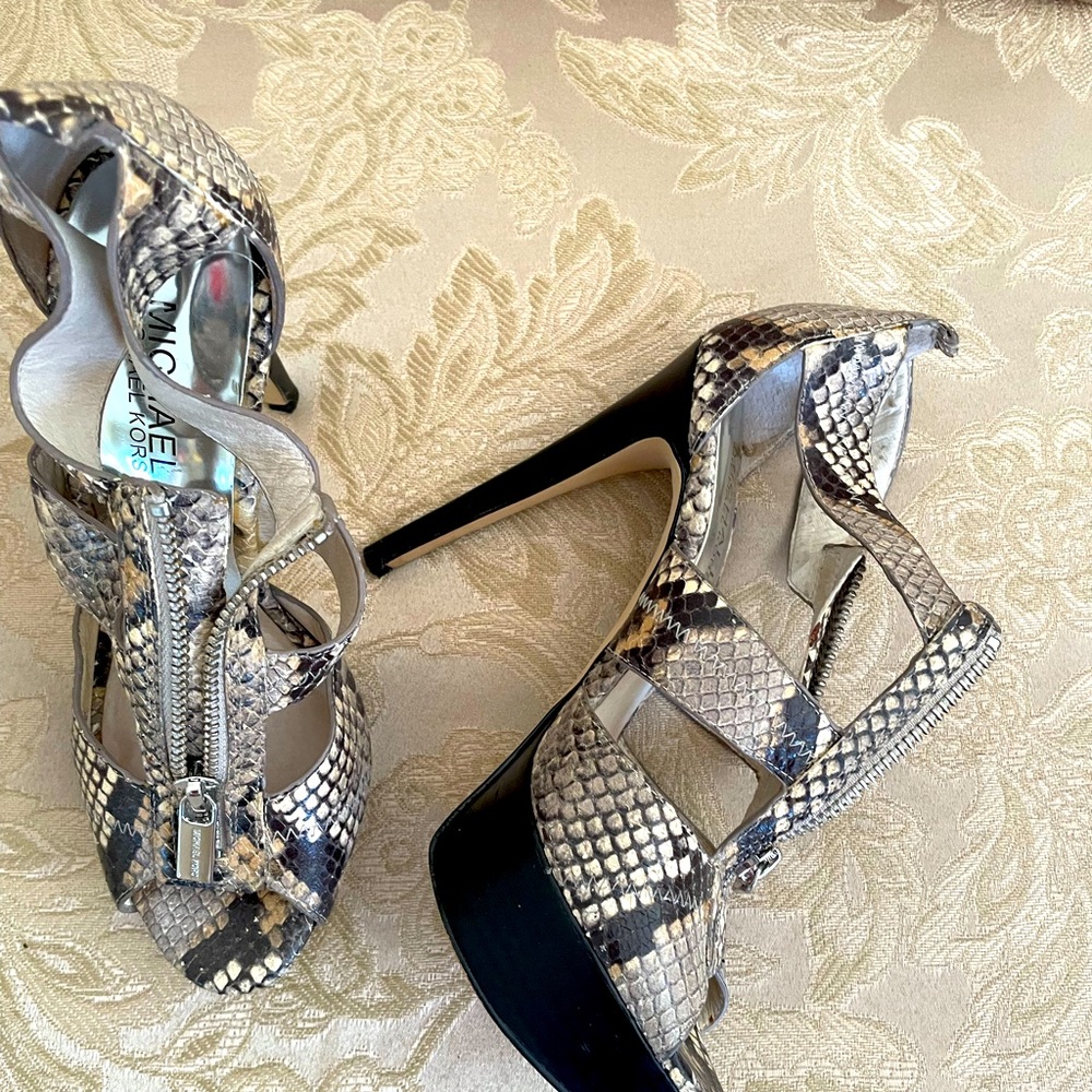Beautiful Michael Kors high heel sandals, Size 6. Used only couple of times.